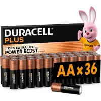 Duracell Plus AA - alkaline batterijen - 1,5V, LR6 - 36 stuks