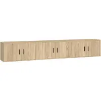 vidaXL Tv-wandmeubels 3 st 80x34,5x40 cm sonoma eikenkleurig