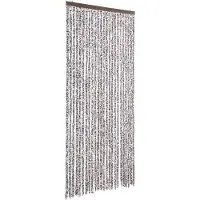 vidaXL Vliegengordijn 100x230 cm chenille bruin en beige