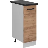 Vicco R-Line Apotheekkast – 30 cm WB Antraciet Krachtige eik goud