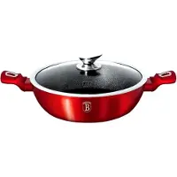 Berlinger Haus GRANIETPOT 32cm Rood METALLISCHE LIJN BH-1264, Pan + steelpan, Rood
