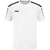 Jako Power Shirt Korte Mouw Kinderen - Wit | Maat: 140