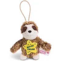 Nici Knuffelhanger Luiaard Vriend Junior 10 Cm Polyester Bruin