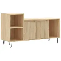 vidaXL Tv-meubel 100x35x55 cm bewerkt hout sonoma eikenkleurig