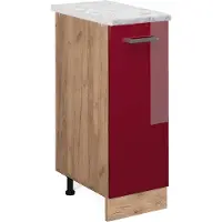 Vicco R-Line Apotheekkast – 30 cm WB Marmer Rode hoogglans