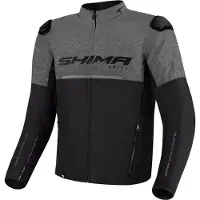 SHIMA Drift Zwart Grijs Textiele Motorjas Maat 2XL