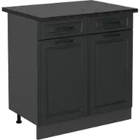 Vicco R-Line Keukenonderkast – 80 cm, WB Antraciet Antraciet landhuis
