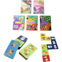 Intro Domino spel, raak als eerste al de domino kaarten kwijt, met dieren platen