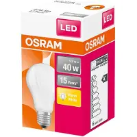 Osram LED lamp - Classic A 40 - E27 - mat - 4,9W - 470 Lumen - warm wit - niet dimbaar