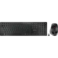 Cherry DW 9500 SLIM Desktop Draadloze Toetsenbord en Muis Set Azerty Zwart