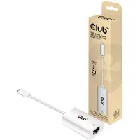 Club 3D CAC-1519 - Netzwerkadapter - USB-C 3.2 Gen 1 Adapter 10 / 100 / 1000 MBit/s USB-C, RJ45