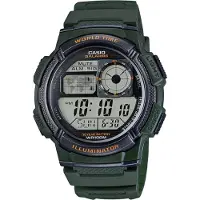 Casio Ae-1000w-3a Sports Watch Groen