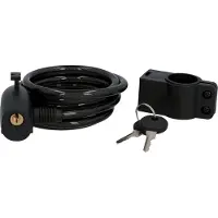 Fischer Fahrrad FISCHER 85849 Kabelslot voor fiets, lengte: 1.800 mm, zwart