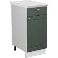 Vicco Fame-Line Keukenonderkast – 40 cm, WB Marmer Groen-Goud Landhuis