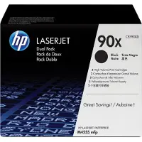 HP 90X tonercartridge - zwart - voor laserprinters - 24.000 pagina's - 2 stuks