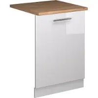 Vicco Fame-Line Vaatwasserfrontpaneel – 60 cm, WB Eik Wit Hoogglans