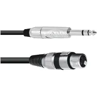 Omnitronic Adapterkabel 2,0 m XLR(F)/6,3mm Klinke
