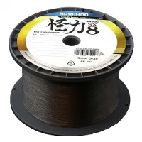 Shimano Kairiki 8, staalgrijze gevlochten vislijn, verkrijgbaar in gewenste lengte. Diameter: 0.20 mm, draagkracht: 17,1 kg