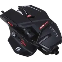 Mad Catz MADCATZ RAT 6+ Zwarte bekabelde gaming muis - 11 knoppen - LED RGB - 12000 DPI - Pixart PMW3360