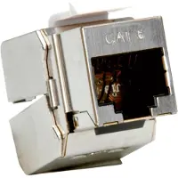 Roline Cat.6 (Class E) Keystone, afgeschermd, zilverkleurig, geen gereedschap nodig