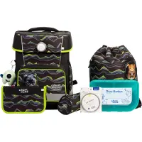 School-mood Champion Pro Schooltas set 7-delig zwart