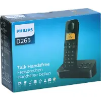 Philips draadloze telefoon D2651B - zwart