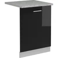 Vicco R-Line Vaatwasserfrontpaneel – 60 cm, WB Marmer Zwart hoogglans
