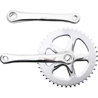 Overig Crankset spieloos 44t aluminium 332 zilver 170mm - ZILVER