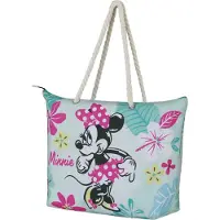 KARACTERMANIA Strandtas 'Minnie Mouse' geel / mintgroen / pink / zwart