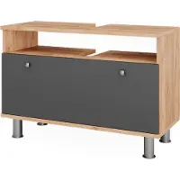Vicco Fynn Wastafelonderkast – 80.2 x 54 cm met lade Eik goud/antraciet