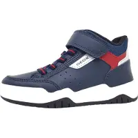 Geox Perth Blauwe Hoge Sneakers Hoogwaardig imitatieleer 31