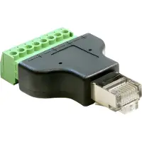 DeLOCK RJ45 naar schroefaansluiting adapter -