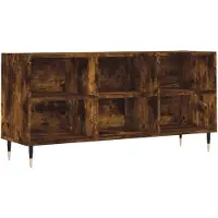 vidaXL Tv-meubel 103,5x30x50 cm bewerkt hout gerookt eikenkleurig