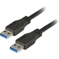 EFB Elektronik K5210SW.1 USB3.0 Anschlusskabel A-A,St.-St.,1,0m,schwarz,Premium