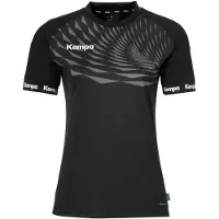 Kempa Wave 26 Short Sleeve T-shirt Zwart L Vrouw