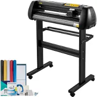 Vevor Slogan Snijplotter 95 x 52 x 106 cm Snijplotter van Vinyl 720 mm Vinyl Printer Snijmachine met LED Digitaal Paneel