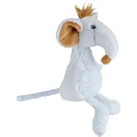 Happy horse knuffel muis Marlin, 26 cm, blauw - zachte babyknuffel