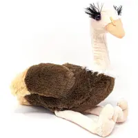 Cornelissen Pluche knuffel dieren Struisvogel van 33 cm - Speelgoed struisvogels knuffels - Cadeau voor jongens/meisjes