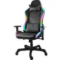 Deltaco PCH90 Gaming Stoel - Rug- en Nekkussens - RGB - Roze