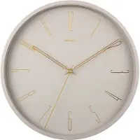 Karlsson Belle Numbers Wandklok | Ø35cm | Warm grijs