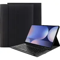 Cazy Tablet Hoes met Toetsenbord geschikt voor Samsung Galaxy Tab S10 Ultra / Tab S9 Ultra 14.6 inch - QWERTZ Bluetooth Keyboard Case - Zwart