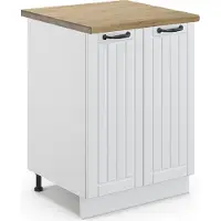 Vicco Fame-Line Keukenonderkast – 60 cm, WB Eik Wit Landhuis