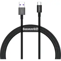 Baseus - Superior - kabel USB - USB Type C - 66 - W - (11 - V / 6 - A) - Huawei - SuperCharge - SCP - 1 - m - zwart - (CATYS-01)