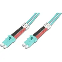 Digitus DK-2533-07/3 Glasvezel Optische vezel Aansluitkabel 7.00 m Turquoise [1x LC-stekker - 1x LC-stekker] 50/125 µ Multimode OM3