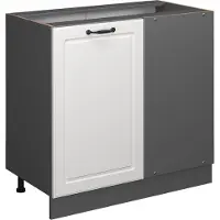 Vicco R-Line Hoekkast – 86 cm zonder werkblad Wit Landhuis