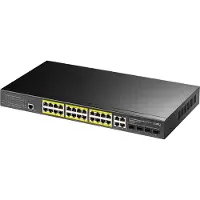 Cudy GS2028PS4 Hoogwaardige 24-poorts Beheerde Gigabit Switch met PoE 1U Rackmontage
