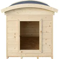 Timbela M405-1 - Houten hondenhok voor buiten - 87x102xH85 cm - maat S