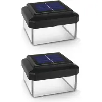 Greenblue - Set van 2 stuks - LED solarlamp - tuinlamp - op zonne-energie - 100x100mm - paalverlichting