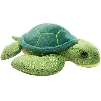 Wild republic tortue de mer en peluche junior 18 cm vert