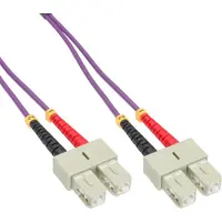 InLine SC Duplex Optical Fiber Patch kabel - Multi Mode OM4 - 0,50 meter